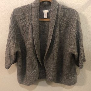 Chicos -Gray Knit Sweater Wrap/Cardigan -Chico’s Size 2 (women size 12)
